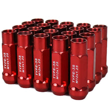 Load image into Gallery viewer, Godspeed New Type 3-X 55mm Steel Open End Lug Nuts 20 pcs. Set M12 X 1.25