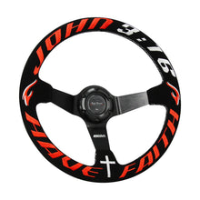 Load image into Gallery viewer, Have Faith Infiniti G35 G37 Suede 3"Deep Dish Steering Wheel + Quick Release Short Hub Adapter
