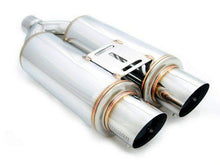 Load image into Gallery viewer, Megan Racing Dual 3.5" Exhaust Tips with Silencers for Universal Vehicles - MR-MU-MDF