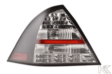 Load image into Gallery viewer, Mercedes Benz C-Class (203) Sedan Black LED Taillights Set (2005-2007)