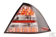 Load image into Gallery viewer, Mercedes Benz C-Class (203) Sedan Black LED Taillights Set (2005-2007)