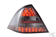 Load image into Gallery viewer, Mercedes Benz C-Class (203) Sedan Chrome Smoked LED Taillights Set (2001-2004)