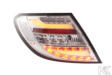 Load image into Gallery viewer, Mercedes Benz C-Class (204) Chrome Clear LED Taillights Set (2007-2011)