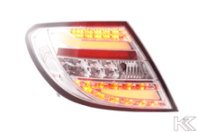 Load image into Gallery viewer, Mercedes Benz C-Class (204) Chrome Clear LED Taillights Set (2012-2014)