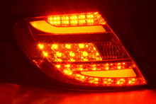 Load image into Gallery viewer, Mercedes Benz C-Class (204) Chrome Clear LED Taillights Set (2012-2014)