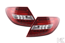 Load image into Gallery viewer, Mercedes Benz C-Class (204) Red LED Taillights Set (2007-2011)