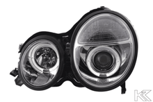 Load image into Gallery viewer, Mercedes Benz E-Class (210) Chrome Angel Eye Headlights (1999-2001)
