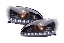 Load image into Gallery viewer, Mercedes Benz S-Class (220) Black LED Headlights with Daytime Running Lights (1998 - 2005)