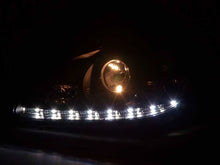 Load image into Gallery viewer, Mercedes Benz S-Class (220) Black LED Headlights with Daytime Running Lights (1998 - 2005)