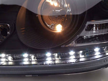 Load image into Gallery viewer, Mercedes Benz S-Class (220) Black LED Headlights with Daytime Running Lights (1998 - 2005)