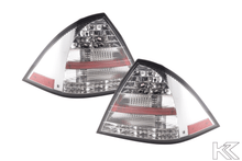 Load image into Gallery viewer, Mercedes W203 Chrome Clear LED Tail Lights (2001-2004)