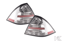 Load image into Gallery viewer, Mercedes W203 Chrome Clear LED Tail Lights (2005-2007)