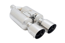 Load image into Gallery viewer, Megan Racing Dual 4" Exhaust Tips for Various Vehicles - 24" Length, 10" Body Width, 2.25" Inlet MR-MU-MRS