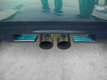 Load image into Gallery viewer, Megan Racing Dual 4" Exhaust Tips for Various Vehicles - 24" Length, 10" Body Width, 2.25" Inlet MR-MU-MRS