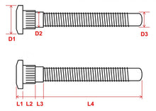 Load image into Gallery viewer, Megan Racing Extended Wheel Studs M12xP1.5 20pcs for Mitsubishi EVO 7 9 CT9A 2001 2006 Part Number MRS-MT-0690