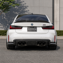 Load image into Gallery viewer, Carbon Fiber Rear Diffuser Corner Extensions for BMW G80 M3 G82 M4