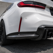 Load image into Gallery viewer, Carbon Fiber Rear Diffuser Corner Extensions for BMW G80 M3 G82 M4