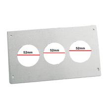Load image into Gallery viewer, Aluminum Radio Replacement Plate Cover 52mm Gauge For Foxbody Mustang 87-93