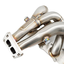 Load image into Gallery viewer, T3 T4 Single Turbo Conversion Exhaust Header Kit For N54 135i 335i 535i AWD Z4 3.0L