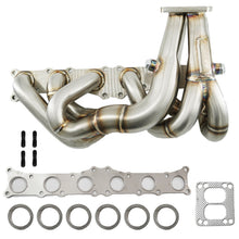 Load image into Gallery viewer, T3 T4 Top Mount Twin Scroll Single Turbo Exhaust Manifold N54 135i 335i 535i Z4