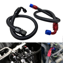 Load image into Gallery viewer, Black Fuel Hose Oil Fuel Gas Line AN6-AN8-AN10 Nylon Braided / BUILD YOUR OWN