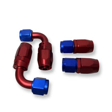 Load image into Gallery viewer, 6AN 90 Degree Billet Swivel Seal Braided Steel Hose End Fitting Oil/Fuel/Water KIT