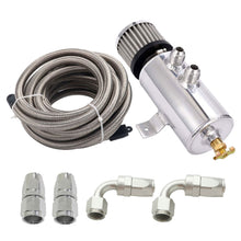 Load image into Gallery viewer, Universal Performance Oil Catch Can 2 Port -10AN Breather 750mL Baffle Tank 5 FT
