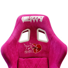 Load image into Gallery viewer, Pink Bull Boost Adjustable Racing Lowered Heartbreak Bucket Seat with Slider Rails