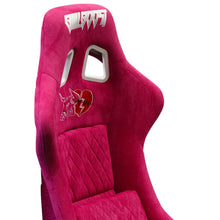Load image into Gallery viewer, Pink Bull Boost Adjustable Racing Lowered Heartbreak Bucket Seat with Slider Rails