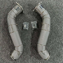 Load image into Gallery viewer, Catless Hi Flow Heat Shield Downpipes For McLaren 720s 4.0T
