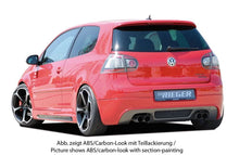 Load image into Gallery viewer, Rieger VW Golf 5 Rear Skirt Extension - Carbon Look