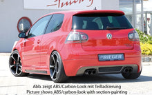 Load image into Gallery viewer, Rieger VW Golf 5 Rear Skirt Extension - Carbon Look