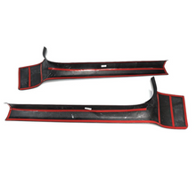 Load image into Gallery viewer, Dry Carbon Fiber Door Sill Cover Trim for Chevrolet Corvette C8 Stingray Z51 Z06 Convertible Coupe