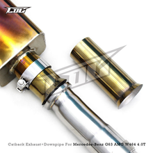 Load image into Gallery viewer, Titanium Catback Exhaust System Downpipes for Mercedes Benz G500 G550 W463