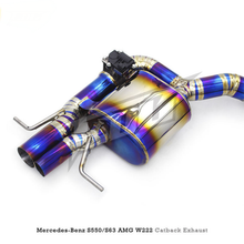 Load image into Gallery viewer, Titanium Valved Catback Exhaust System for Mercedes Benz S550 S500 S63 AMG W222 4.7T 5.5T