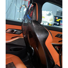 Load image into Gallery viewer, Carbon Fiber Full Seat Back Cover for BMW G80 M3 G82 G83 M4 G87 M2