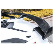 Load image into Gallery viewer, SVJ Style Dry Carbon Fiber Rear Wing Engine Hood Lid for Lamborghini Aventador LP700 LP720 LP740 LP750 Coupe