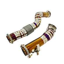 Load image into Gallery viewer, Titanium Performance Catless Downpipe for BMW G87 M2 G80 M3 G82 M4