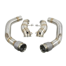 Load image into Gallery viewer, Race Exhaust Downpipes &amp; Front Mount Cold Air Intake System for BMW F90 G90 M5 F92 M8 S63 4.4L V8