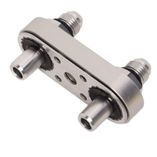 Load image into Gallery viewer, Transmission Cooler Line Adapter Plate with Gasket and 6AN Fittings Compatible with 6L80E 6L90E 8L90E Oil Seal Line Connector for Braided Hose Set