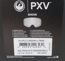 Load image into Gallery viewer, DRAGON PXV Goggles LumaLens Bonus Lens Included PXV-SPLIT/LLREDION+LLLTROSE