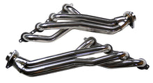 Load image into Gallery viewer, SPDZ1 Long Tube Headers with Y-Pipe Chevy Silverado / Suburban / Tahoe / GMC Sierra / Yukon (2007–2014) 4.8L / 5.3L / 6.0L / 6.2L – Full Polished Stainless Steel