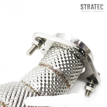 Load image into Gallery viewer, High‑Flow Catted Stainless Steel Downpipe for Jaguar F‑TYPE 3.0T