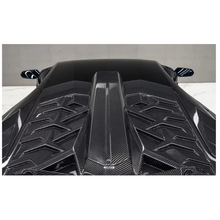 Load image into Gallery viewer, SVV Style Dry Carbon Fiber Rear Wing with Engine Hood for Lamborghini Aventador LP700 LP740 LP750 Coupe