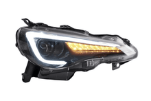 Load image into Gallery viewer, Scion FR-S Subaru BRZ Toyota GT86 1st Gen (ZN6/ZC6) Black Dual Beam Projector Headlights (2012-2021)