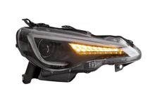 Load image into Gallery viewer, Scion FR-S Subaru BRZ Toyota GT86 1st Gen (ZN6/ZC6) Black Dual Beam Projector Headlights (2012-2021)