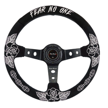 Load image into Gallery viewer, BW Rose 350mm Racing Steering Wheel + Hub Adapter Boss Kit for Civic, Del Sol, Integra