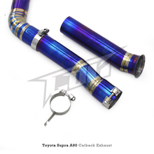 Load image into Gallery viewer, Titanium Single Exit Catback Exhaust System for Toyota Supra A90 3.0T