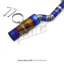 Load image into Gallery viewer, Titanium Single Exit Catback Exhaust System for Toyota Supra A90 3.0T