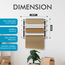Load image into Gallery viewer, Car Vinyl Wrap Wrapping Sheet Sticker Decal Wall Rack/Holder Brown Shipping Paper Dispenser - 156cm